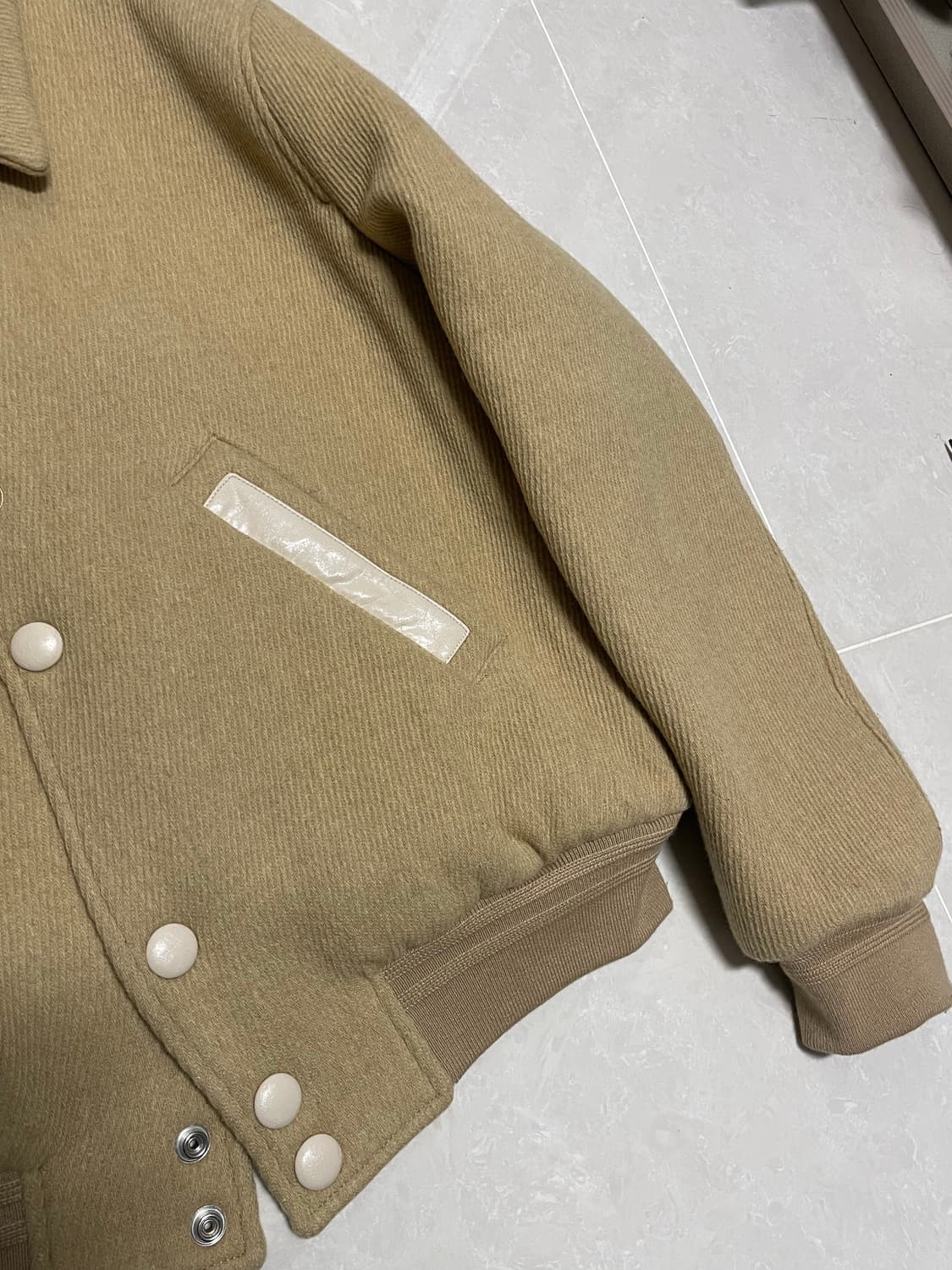 렉토 바시티 자켓 베이지 L 상품이미지3