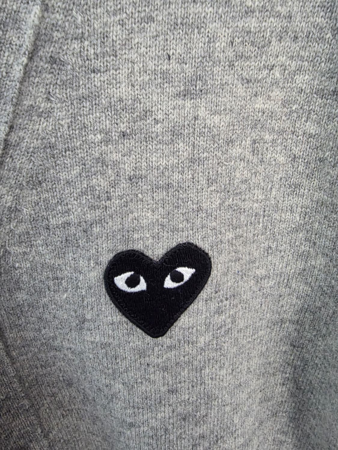 꼼데가르송 PLAY 가디건 그레이 S 상품이미지4