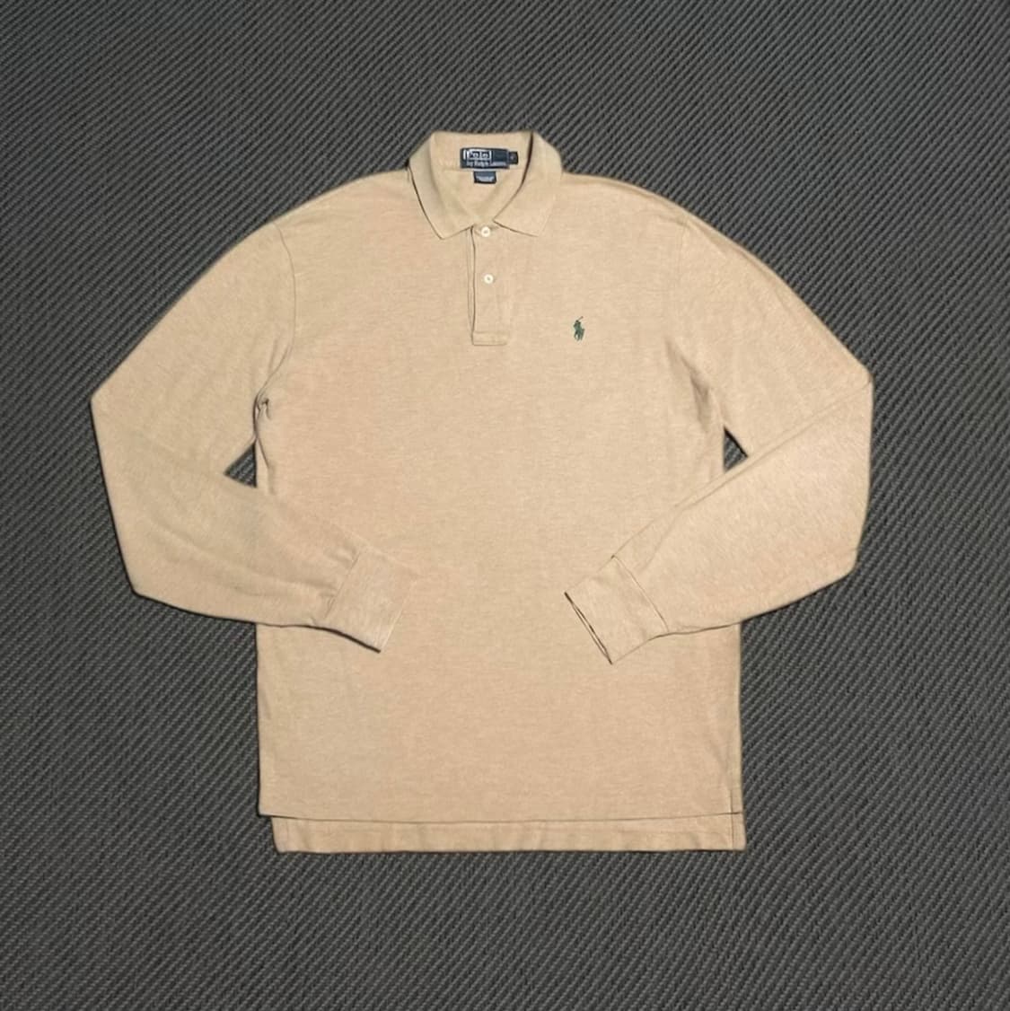 [M] Polo 폴로 랄프로렌 베이지 긴팔 카라티 상품이미지1