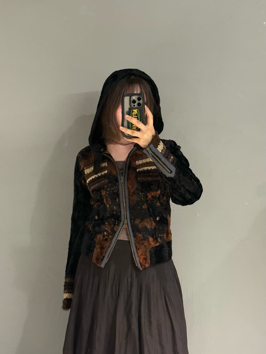 malko malka pocket detail hood fur jk 상품이미지2