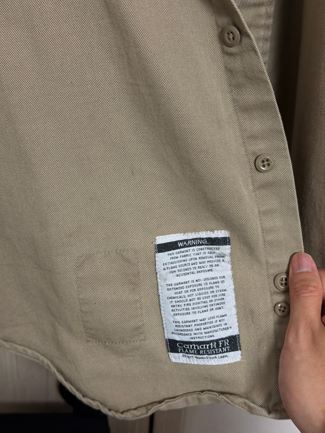 칼하트 베이지 FR xxl 상품이미지2