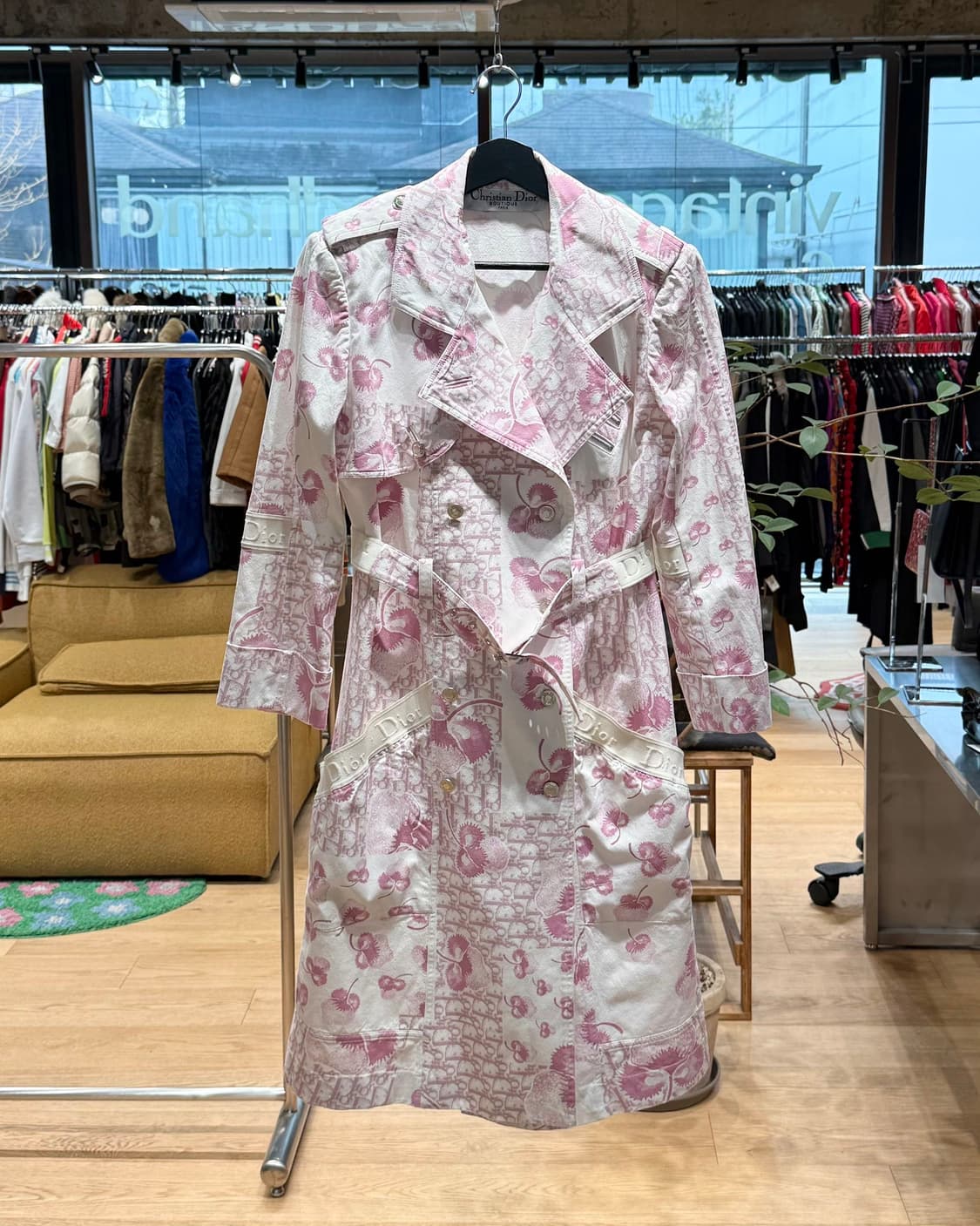 크리스찬 디올 부티크 핑크 05s 오블리크 트렌치 코트  상품이미지1