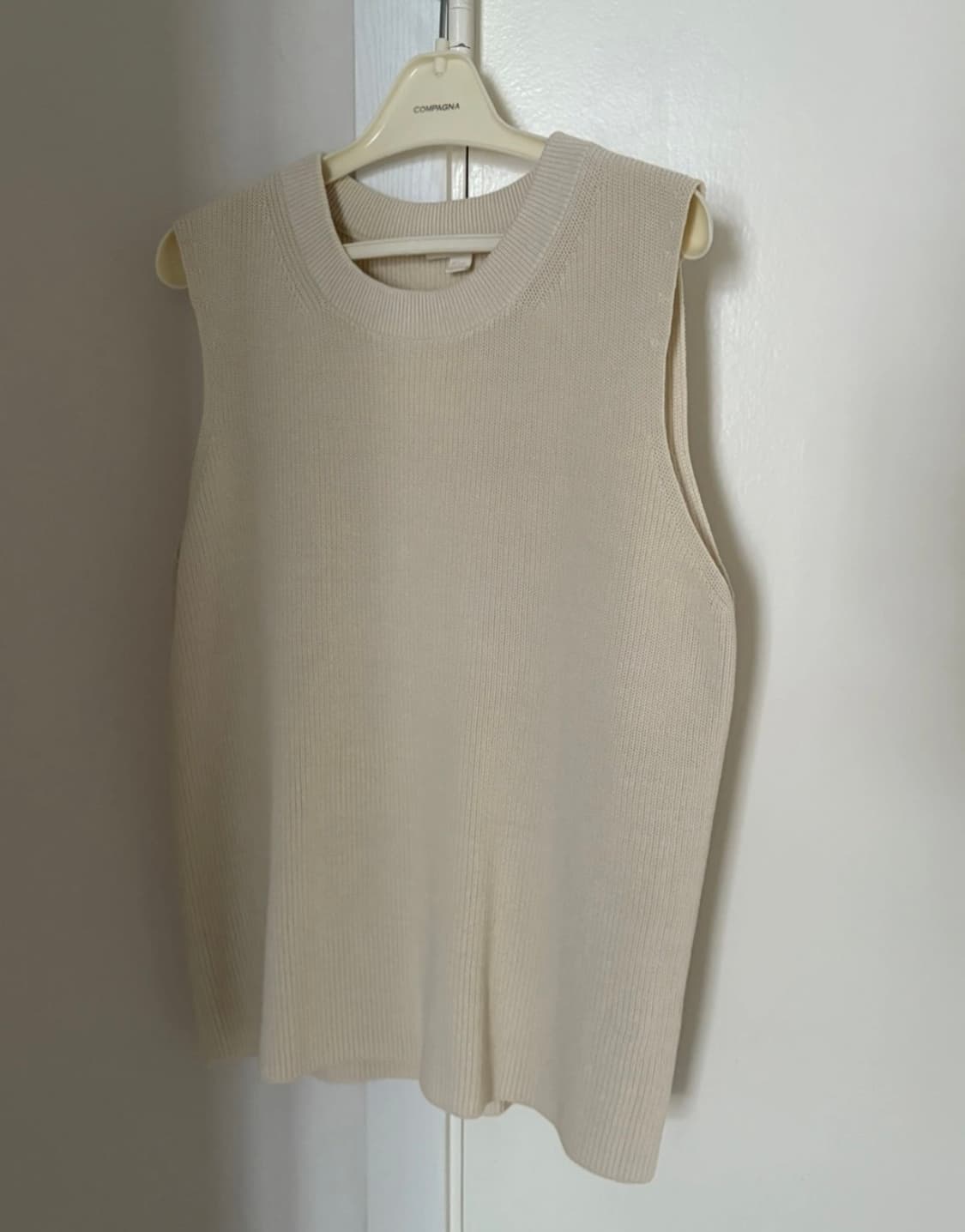 COS 코튼 니트 베스트 아이보리 S 상품이미지1