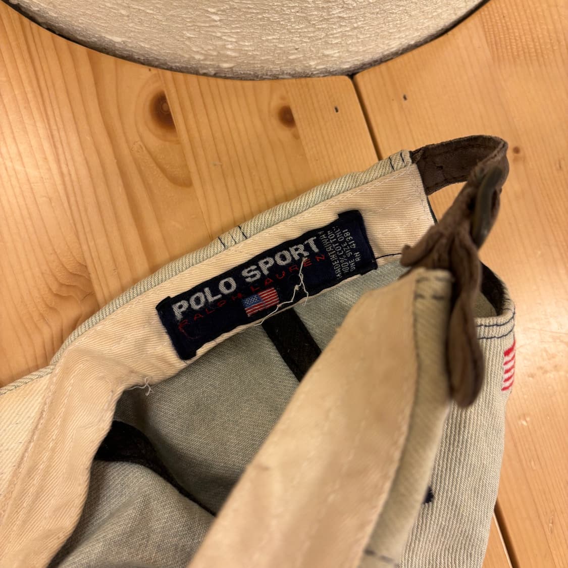 폴로 스포츠 P로고 워싱 데님 볼캡 상품이미지3