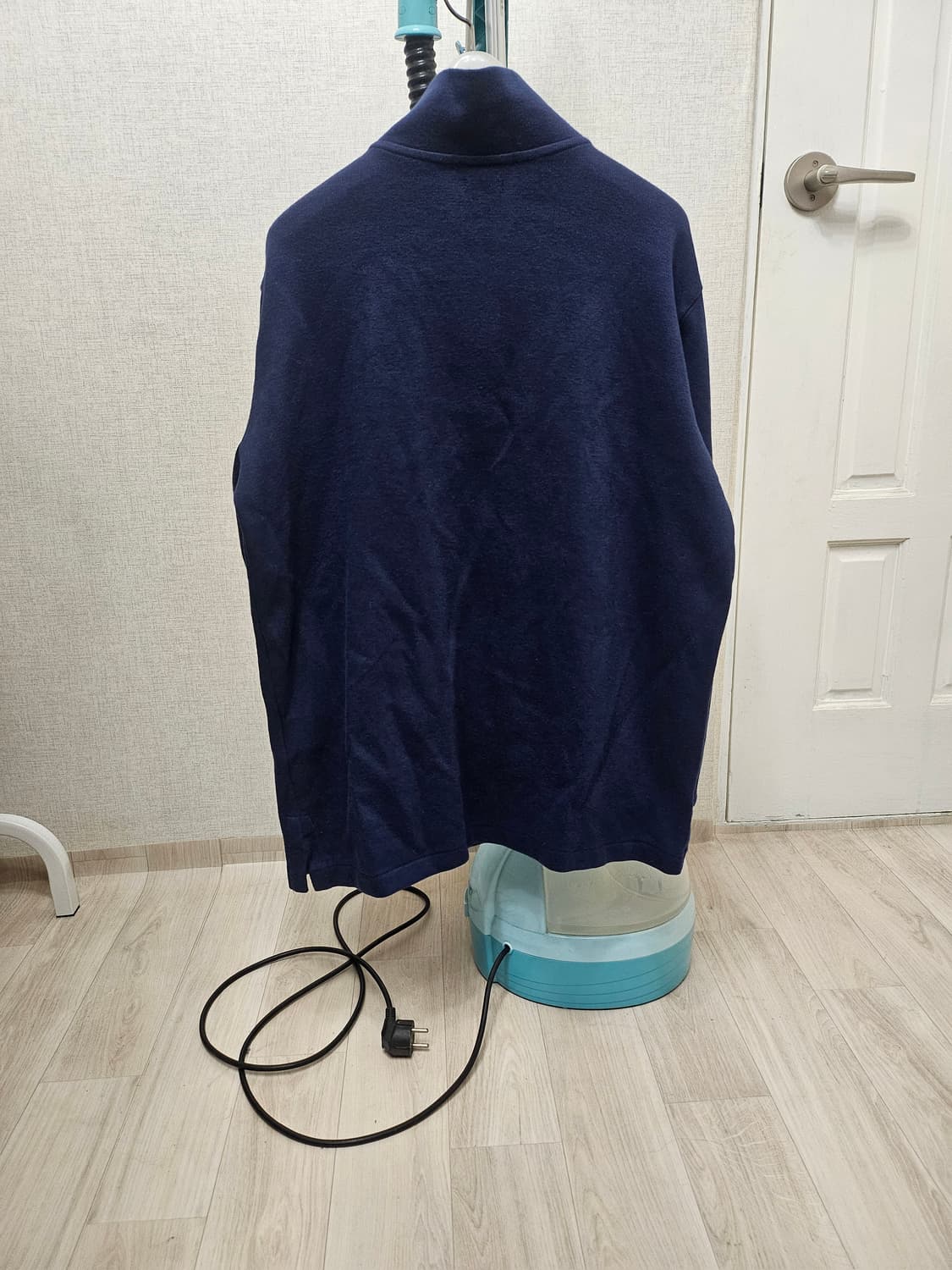 (100)L ☆초대장급☆ 랄프로렌폴로 [네이비] 하프반집업 니트 상품이미지7