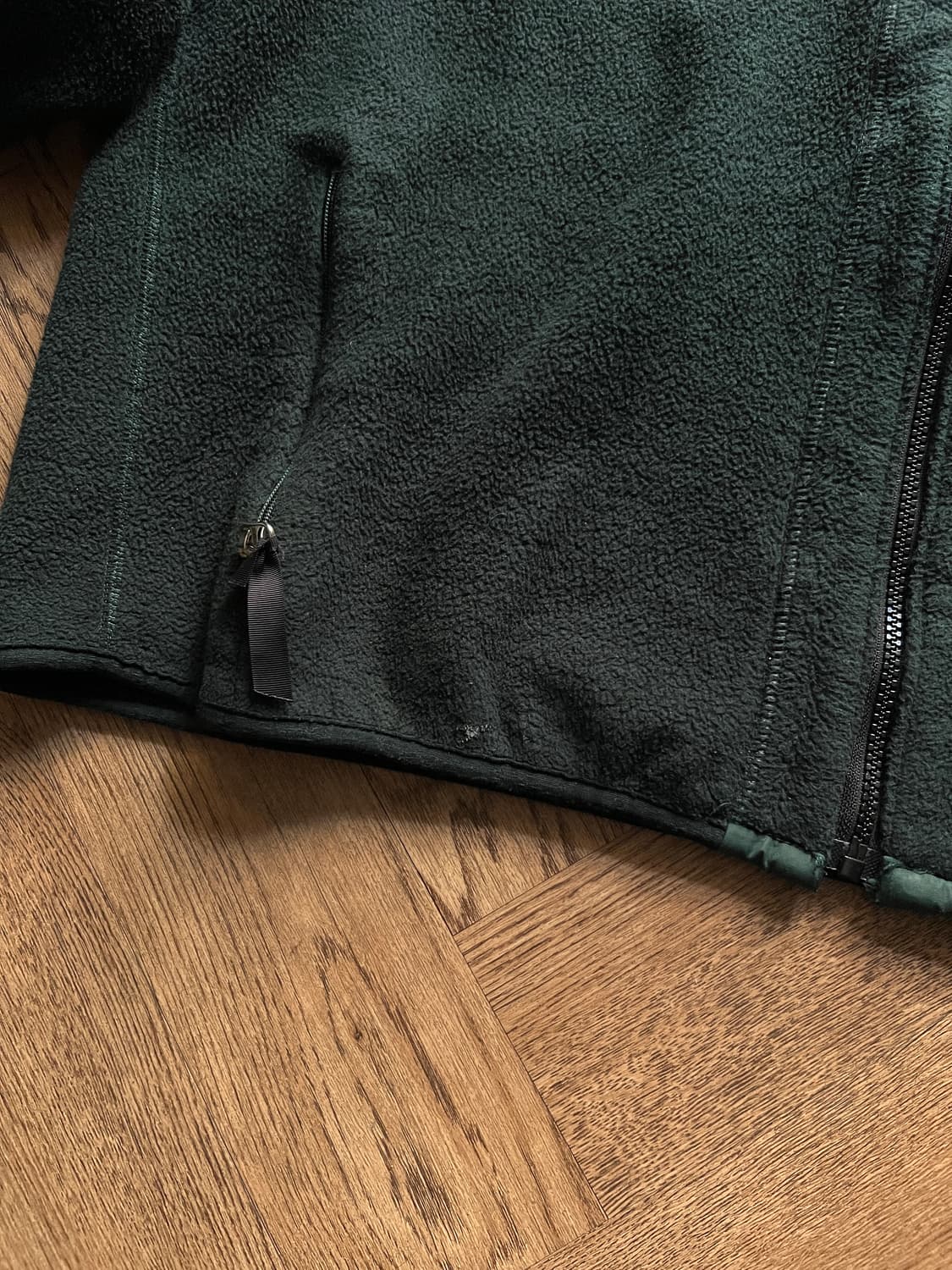 [XL]90's 파타고니아 Made in USA 레트로 그린 플리스 자켓 상품이미지5