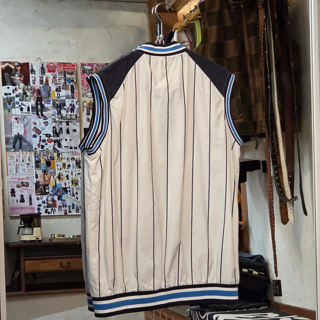 엠엘비 시카고 화이트 삭스 스트라이프 베스트 집업 상품이미지4