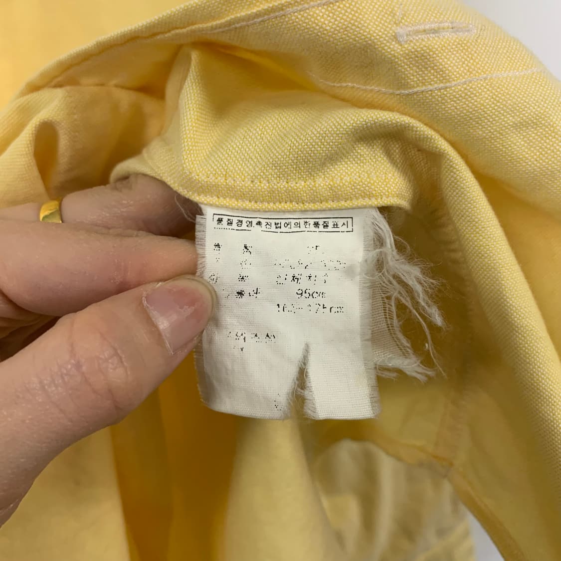 폴로 랄프로렌 우먼스 옐로우 옥스포드 셔츠 상품이미지5