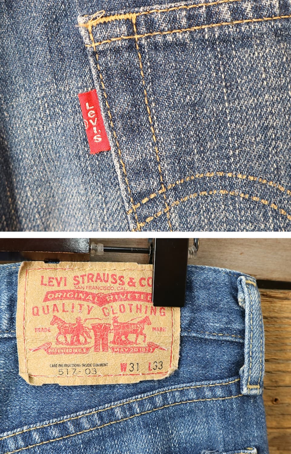 일본판 04S LEVIS 리바이스 517-03 부츠컷 데님

29-30 상품이미지6
