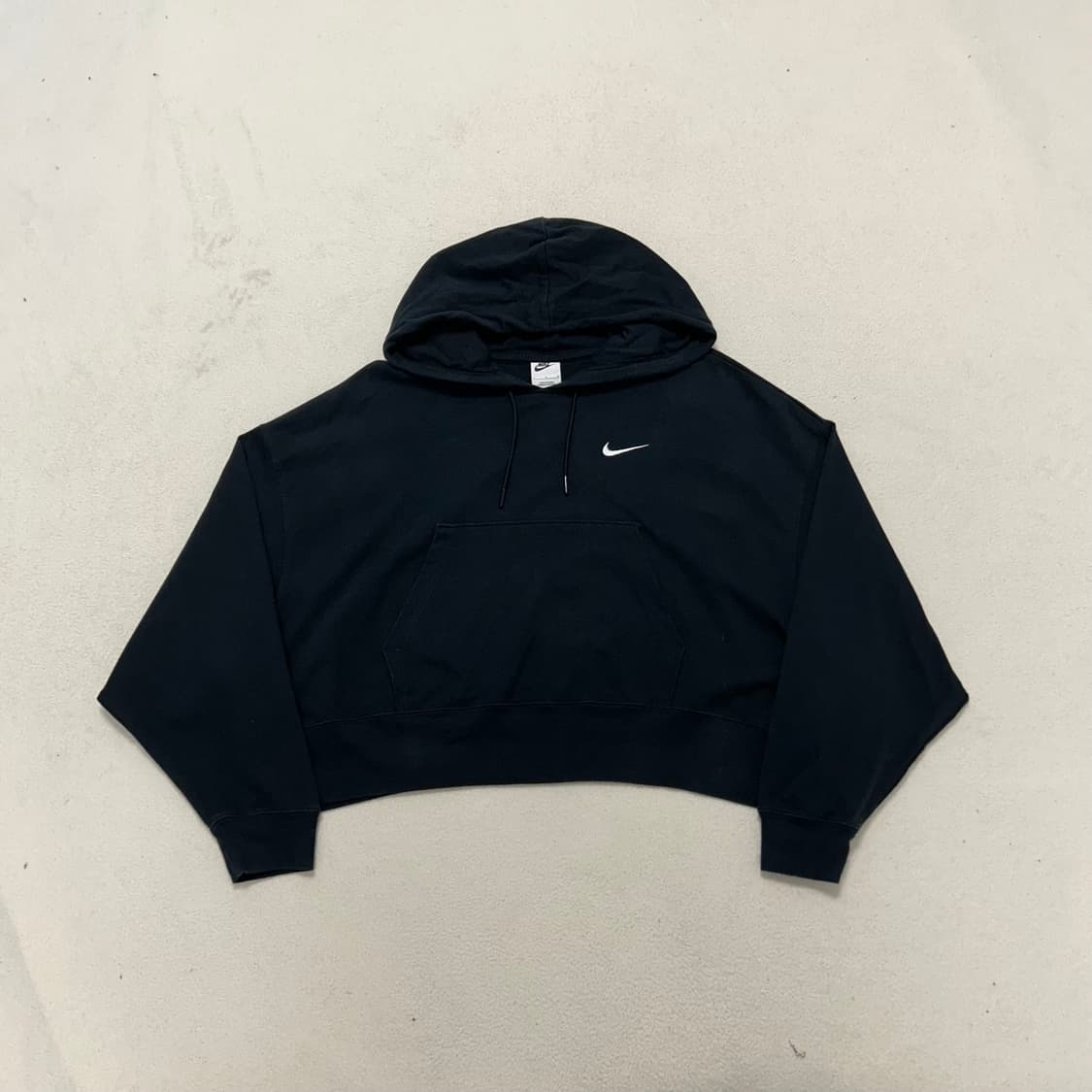 Nike black cropped hoodie 상품이미지4