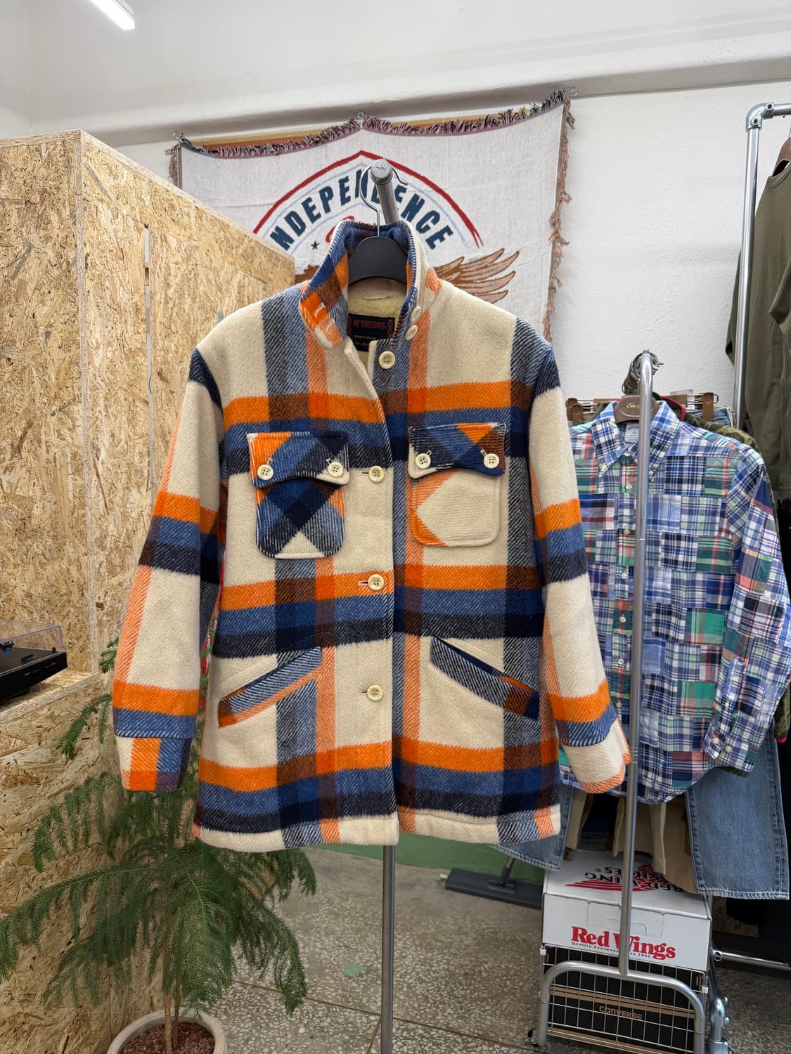 맥그리거 울 체크 셔츠 자켓 상품이미지2