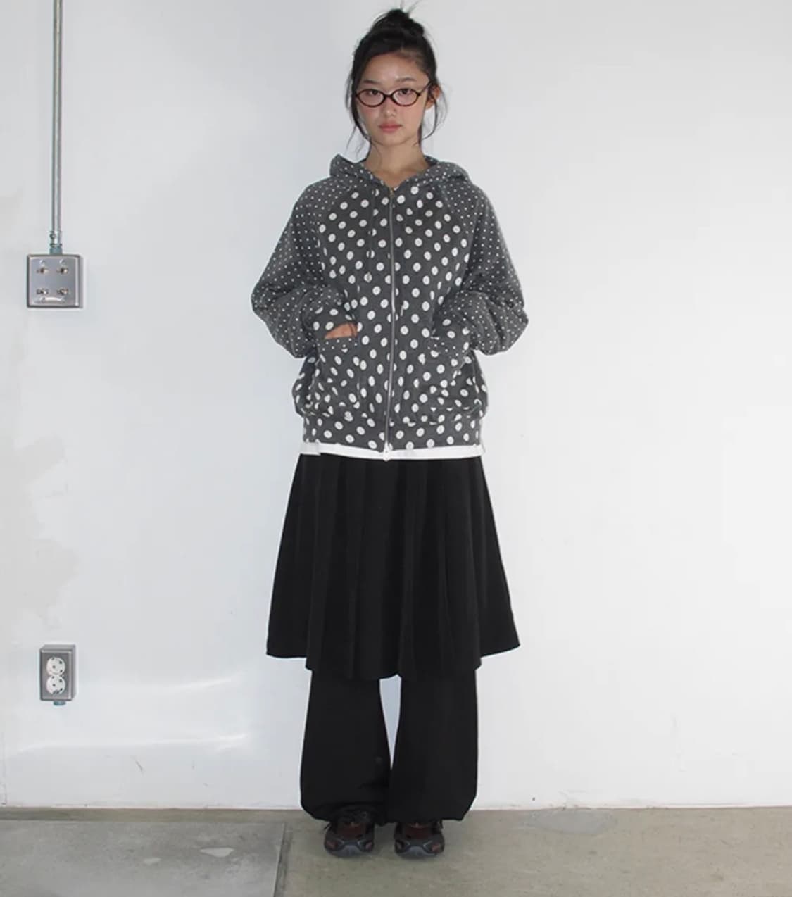 론론 스커트 레이어드 팬츠  상품이미지1