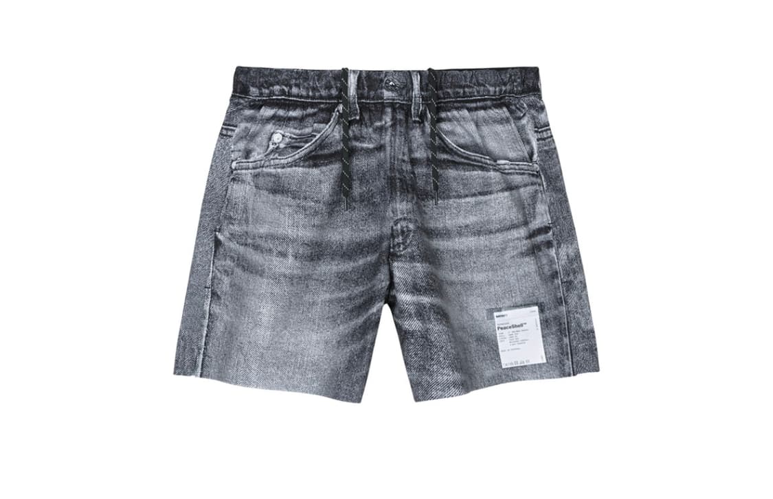 (M) 새티스파이 피스쉘 데님 쇼츠 블랙 상품이미지1