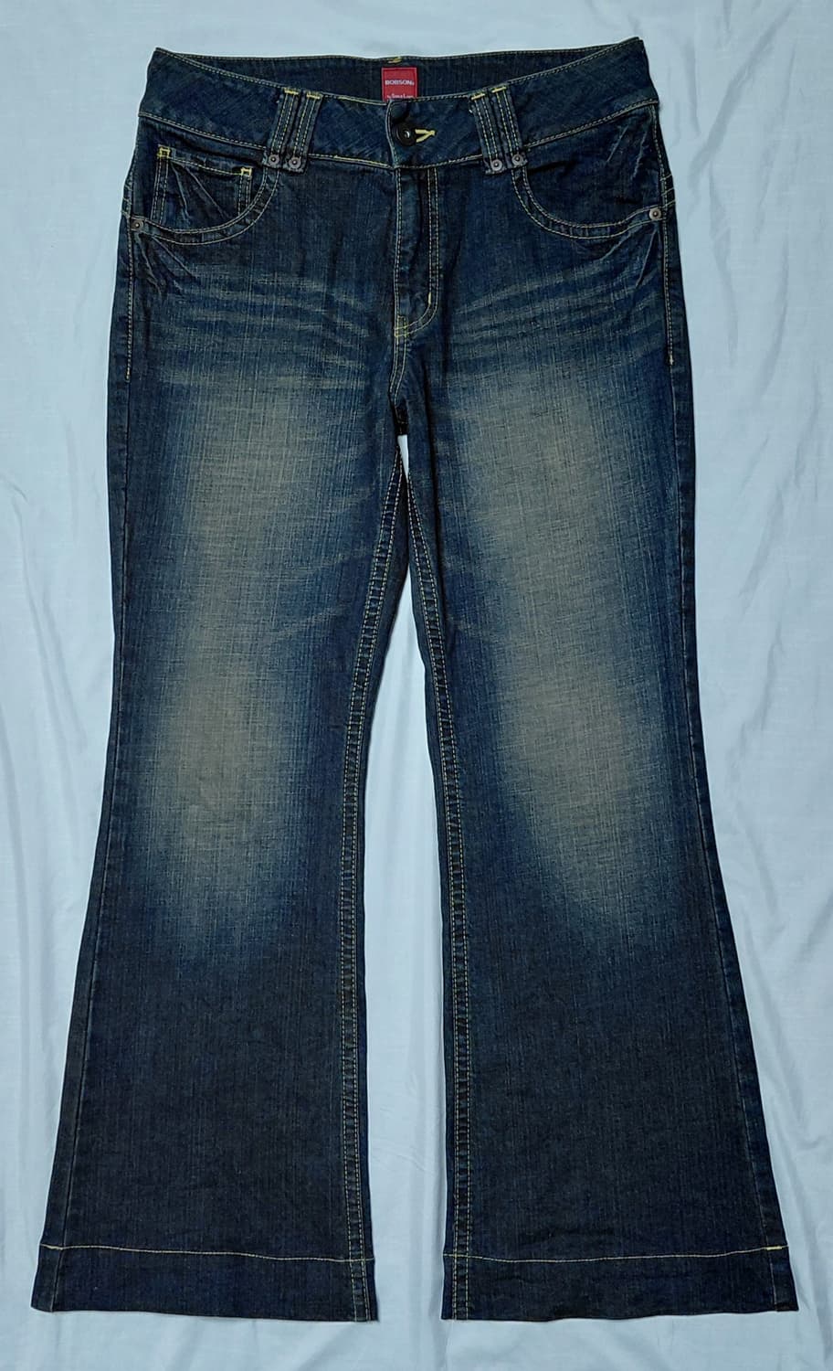 [BOBSON x SMILE LAND] 빈티지 워싱 신치백 부츠컷 데님 상품이미지2