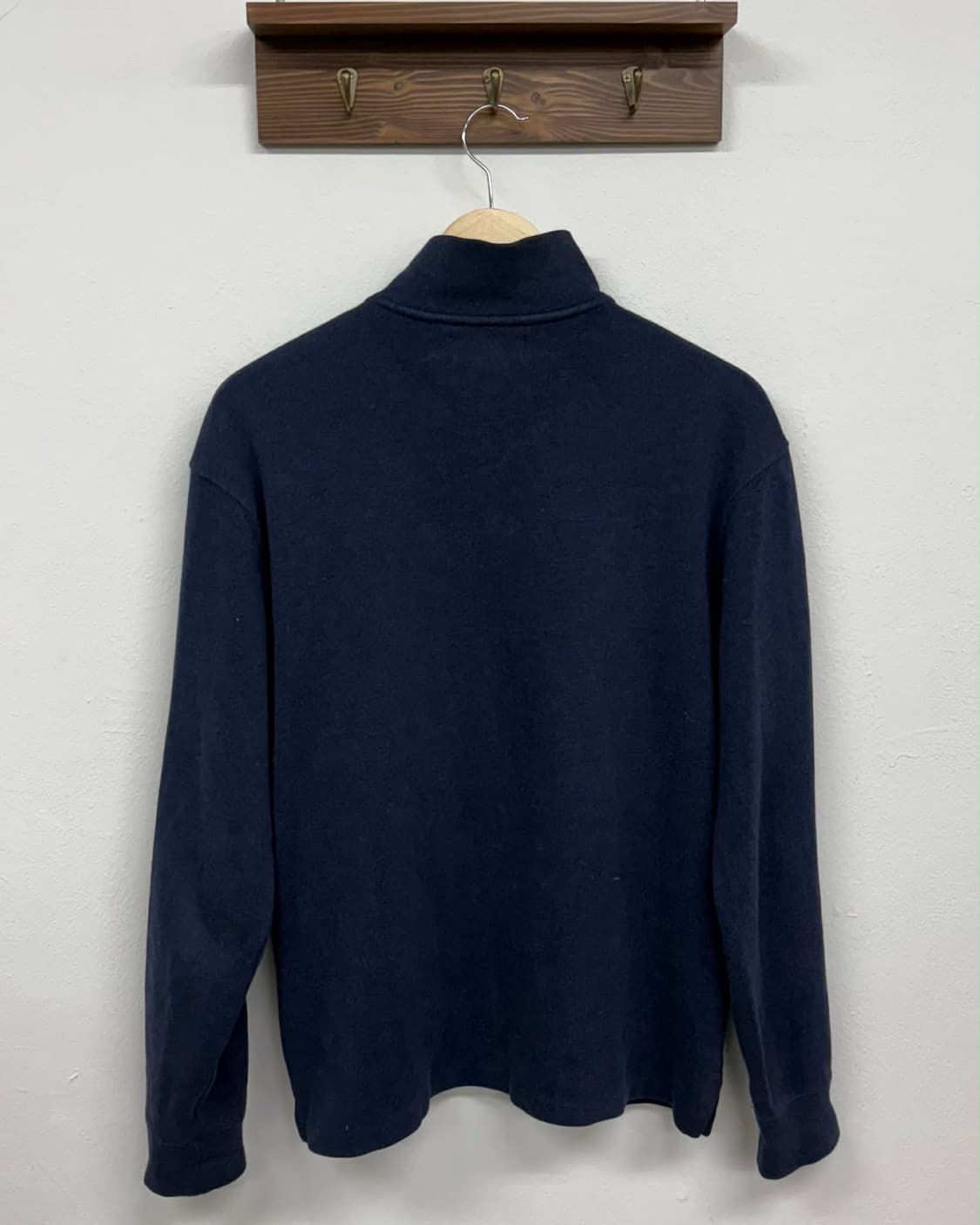 [M] 폴로 랄프로렌 네이비 하프 집업 코튼 니트 상품이미지2