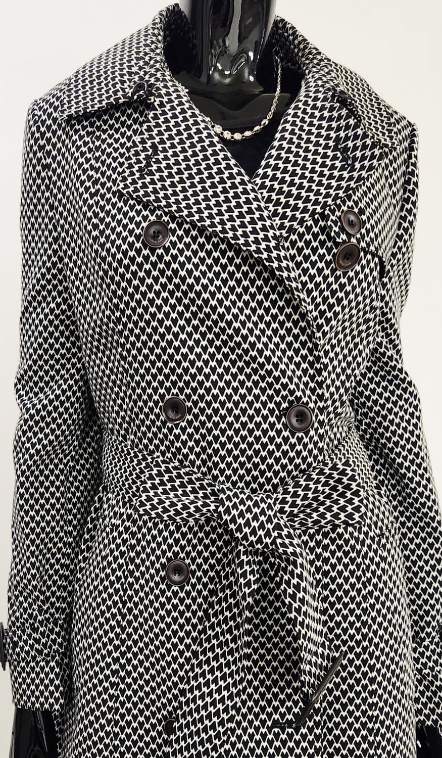 하트체크 트렌치코트  상품이미지4