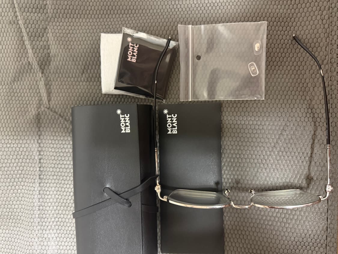 몽블랑 실버 스퀘어 안경 상품이미지3