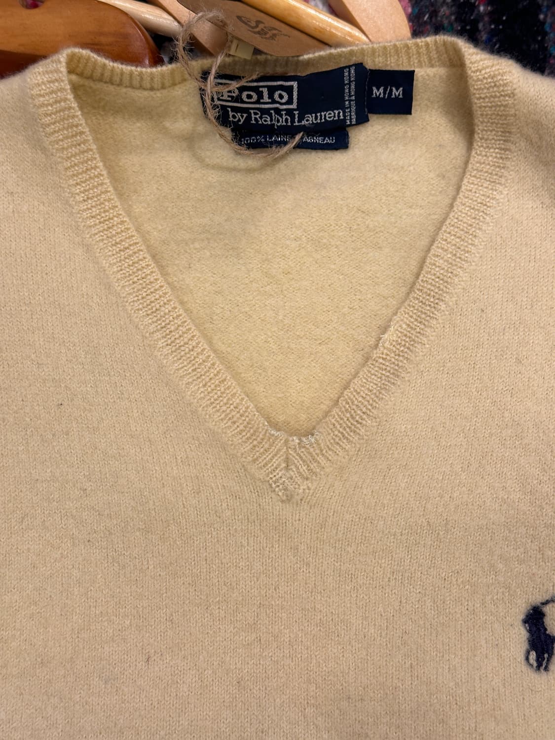 폴로 랄프로렌 옐로우 니트 조끼 M 상품이미지6