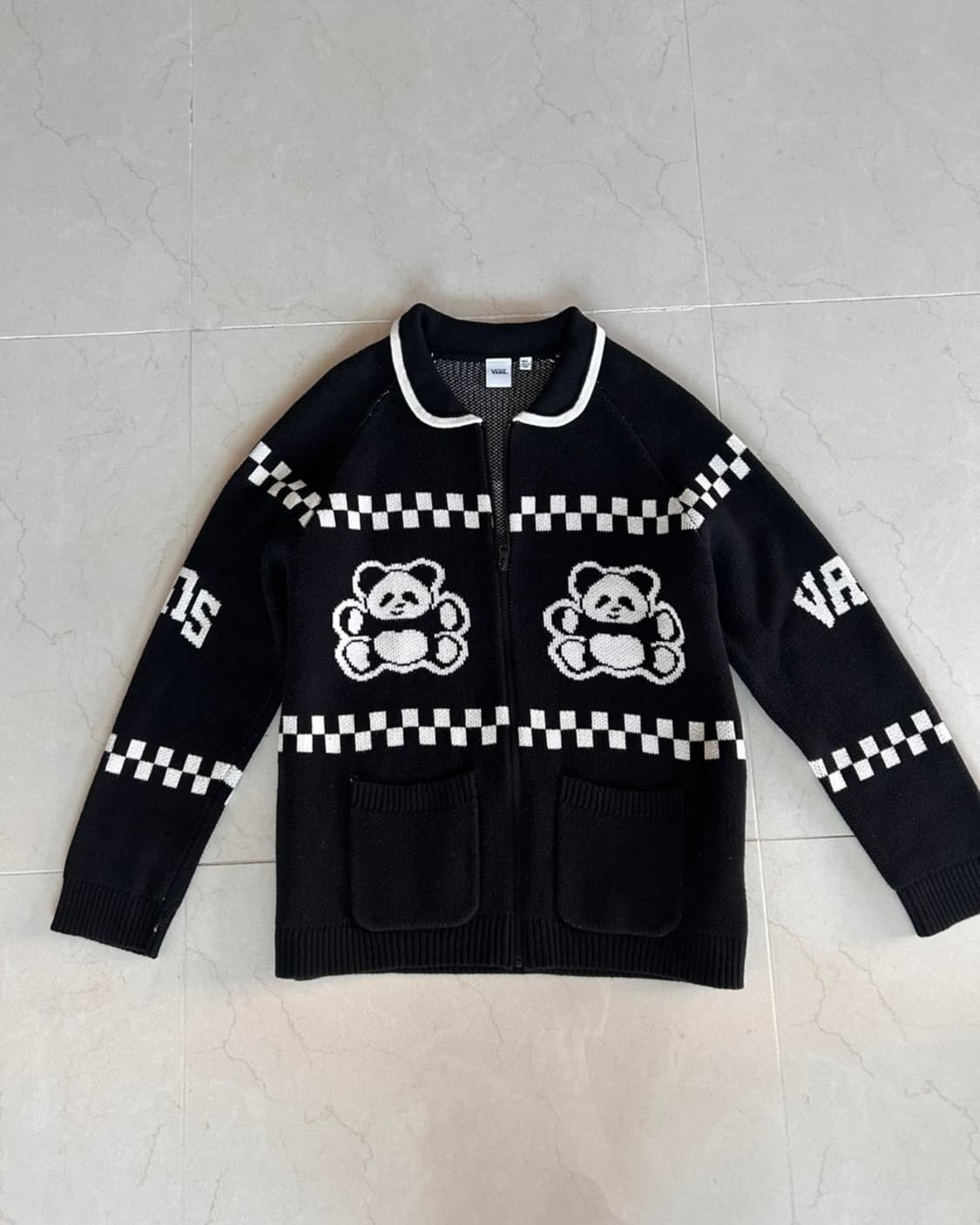 Vans 반스 판다 더블니트 집업 가디건 상품이미지1