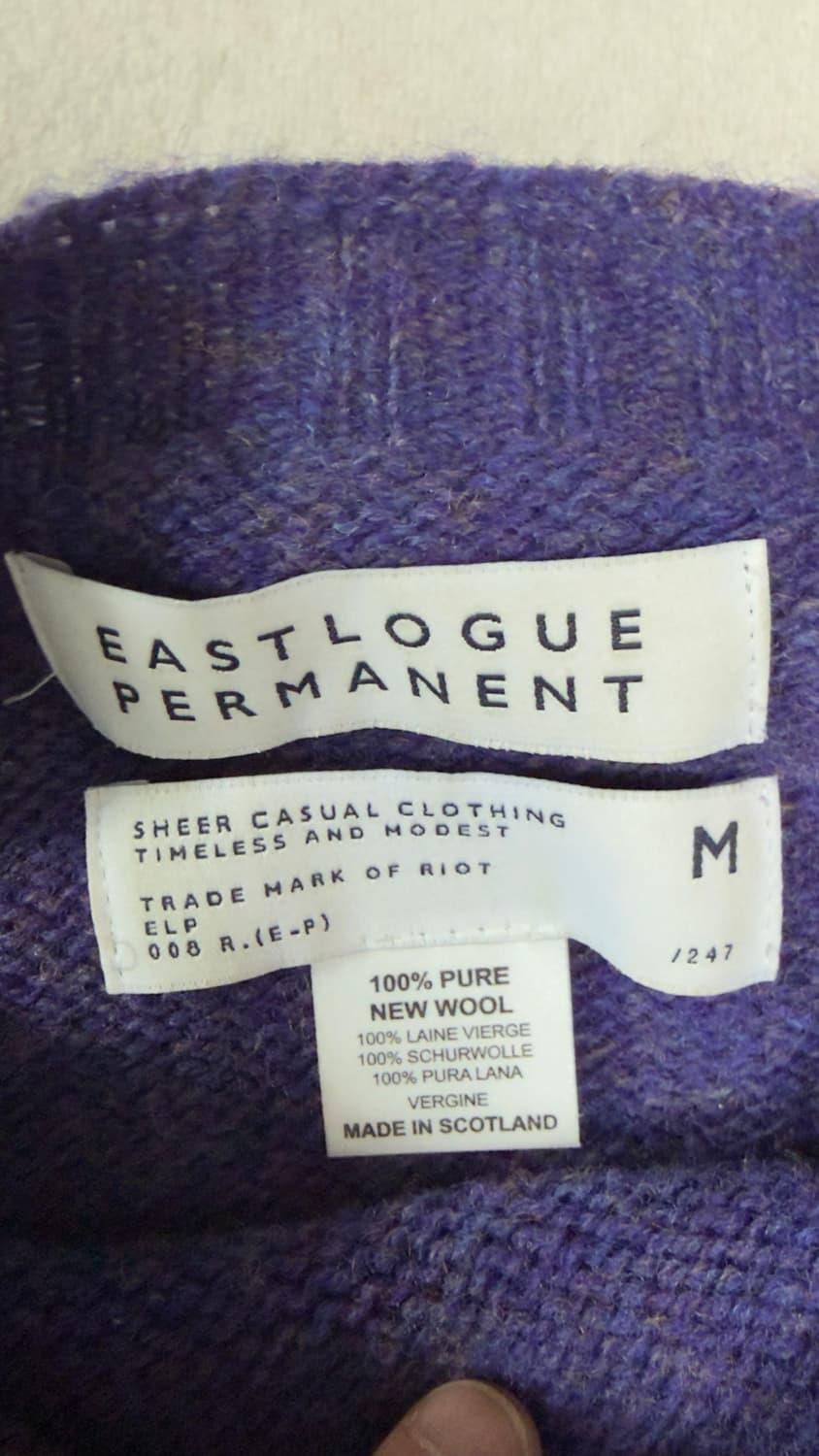 할리 오브 스코틀랜드 x ELP 쉐기독 니트: 퍼플 / M 상품이미지2