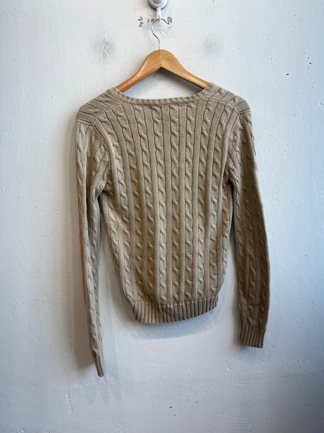 랄프로렌 케이블 브이넥 코튼 니트 우먼즈 상품이미지3