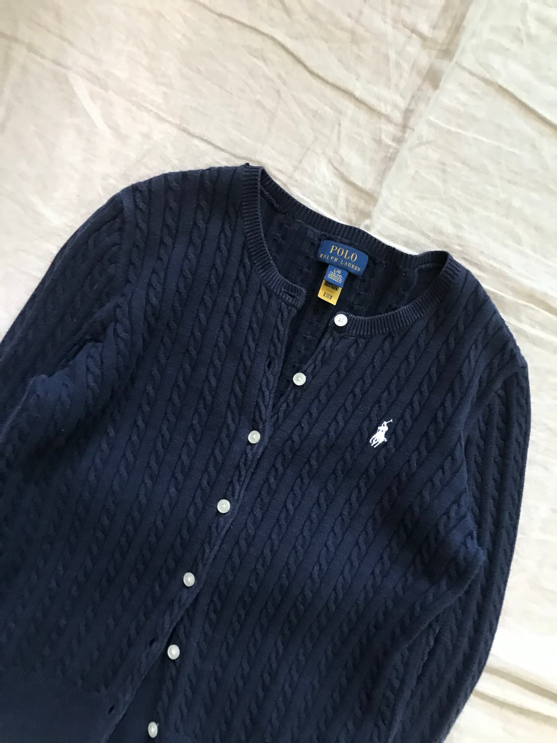 폴로 랄프로렌 포니로고 케이블 니트 가디건 상품이미지6