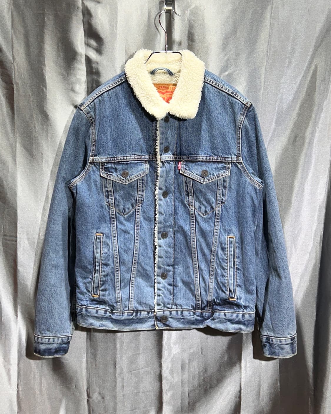 S 리바이스 쉐르파 양털 트러커 데님자켓 상품이미지2
