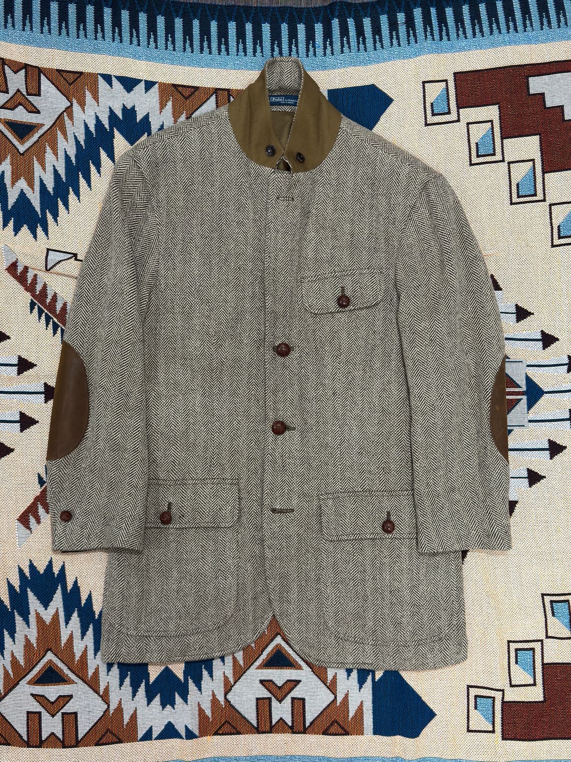 폴로 헤링본 엘보 패치 자켓 42 상품이미지6