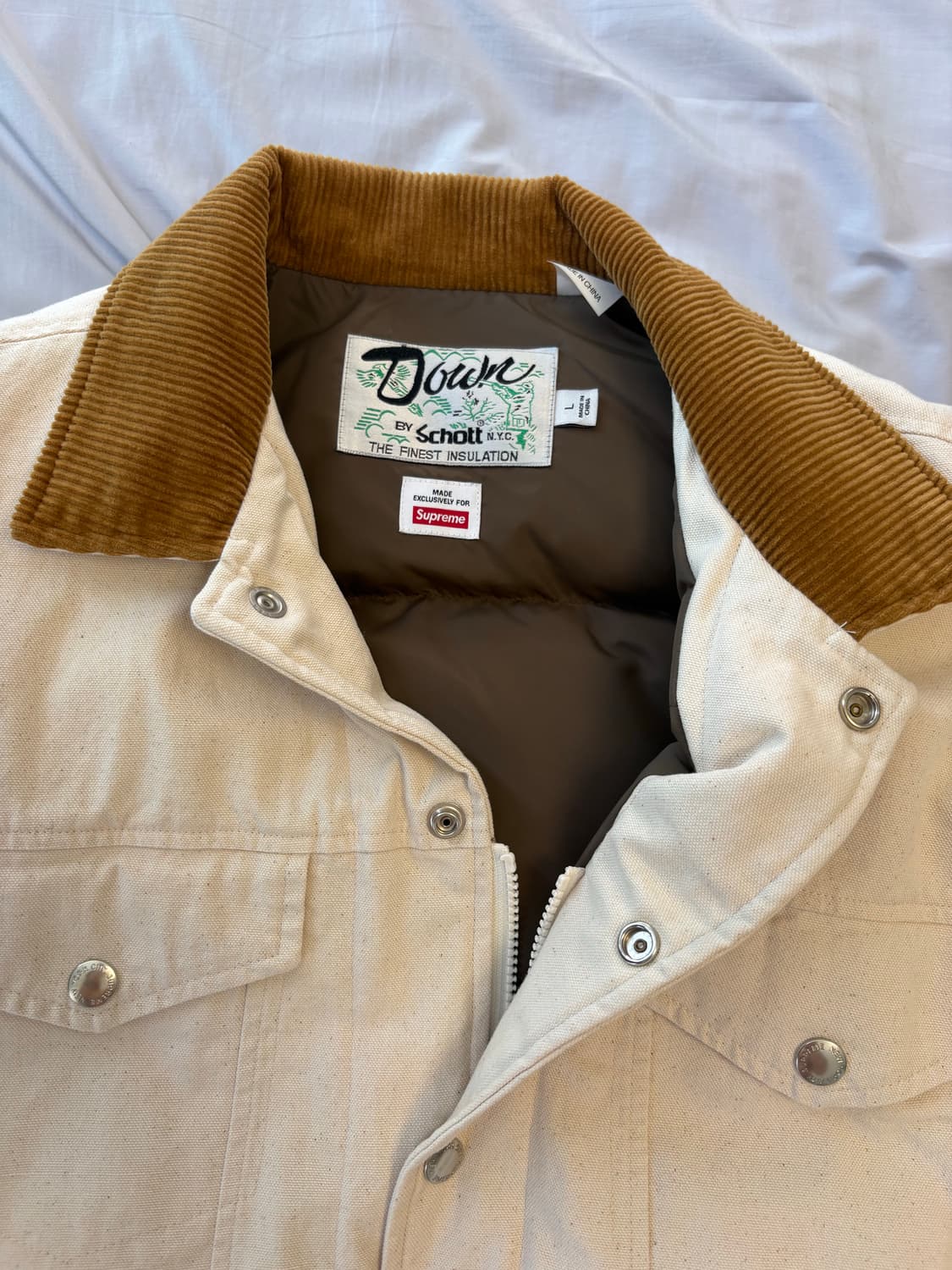 슈프림 쇼트 덕다운 패딩 L 상품이미지2