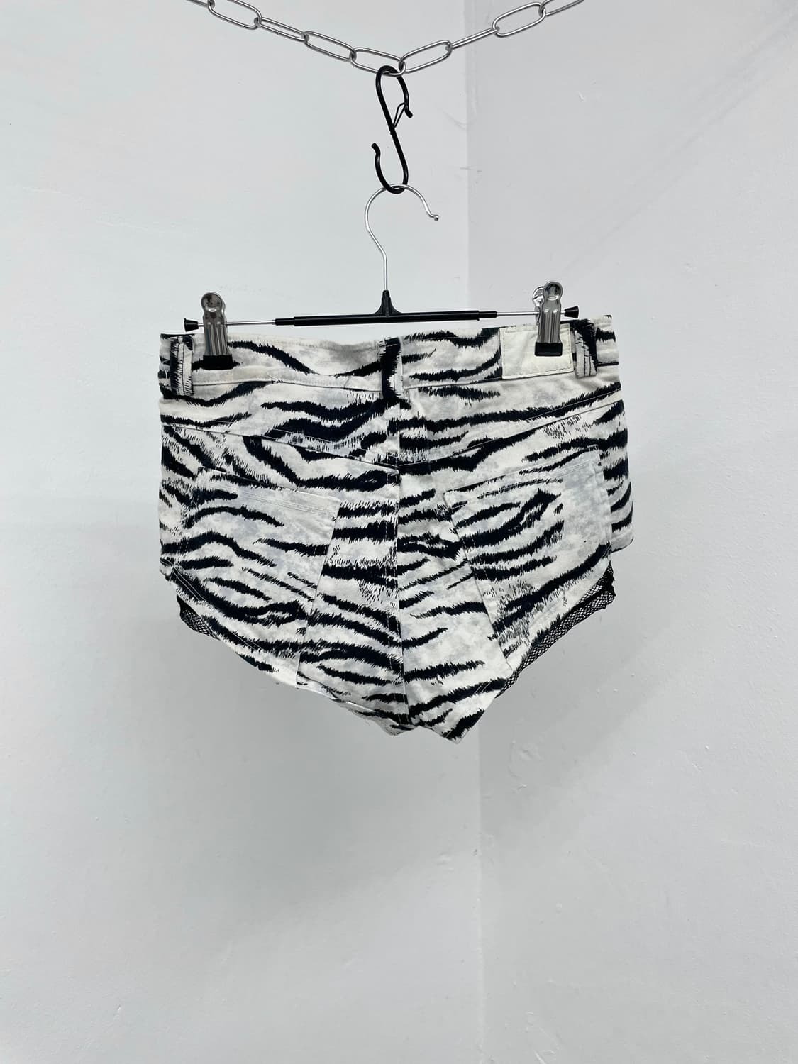 펑크 지브라 네트 레이어드 숏츠 상품이미지6