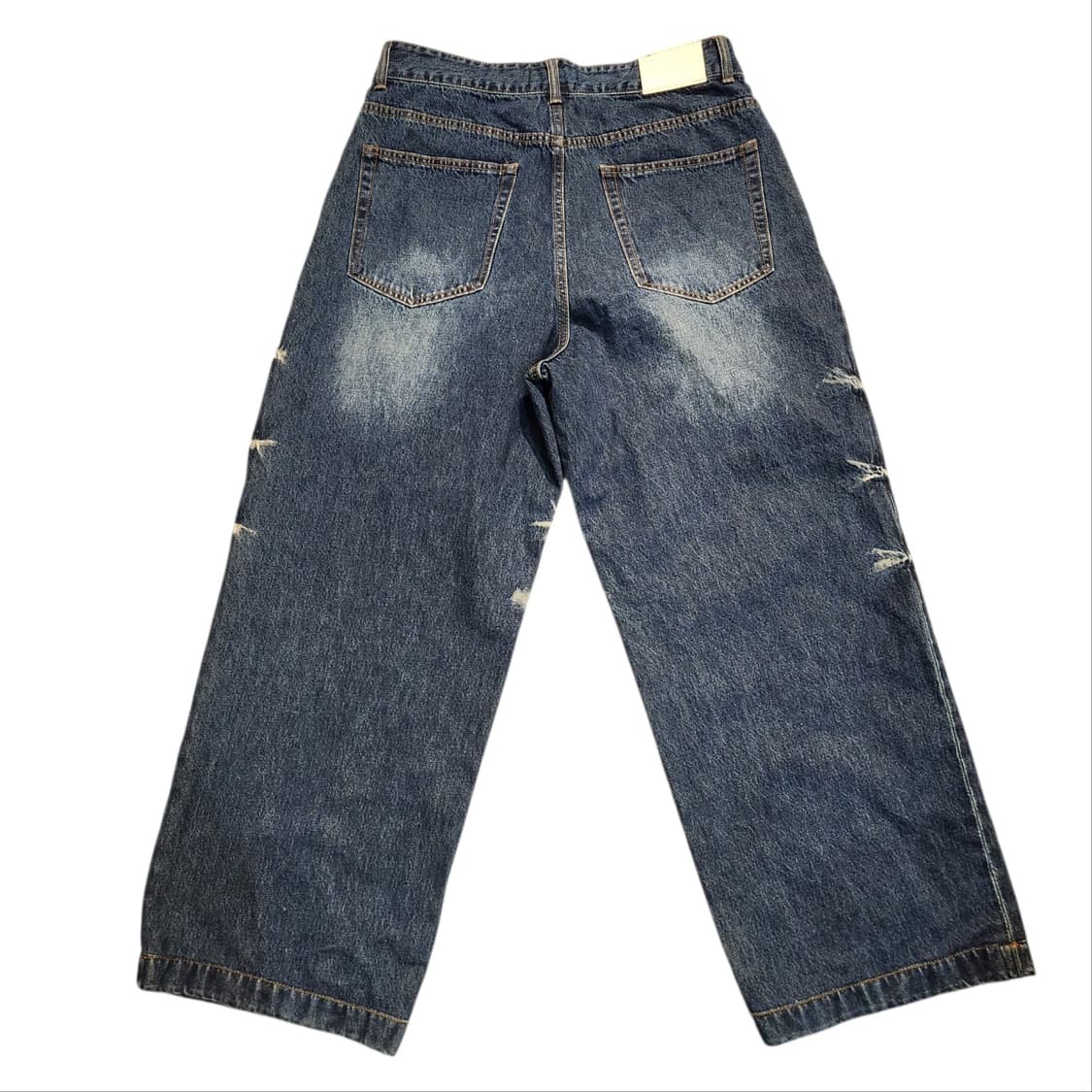 메종미네드 데미지 워싱 와이드 데님 팬츠 (50) 상품이미지2