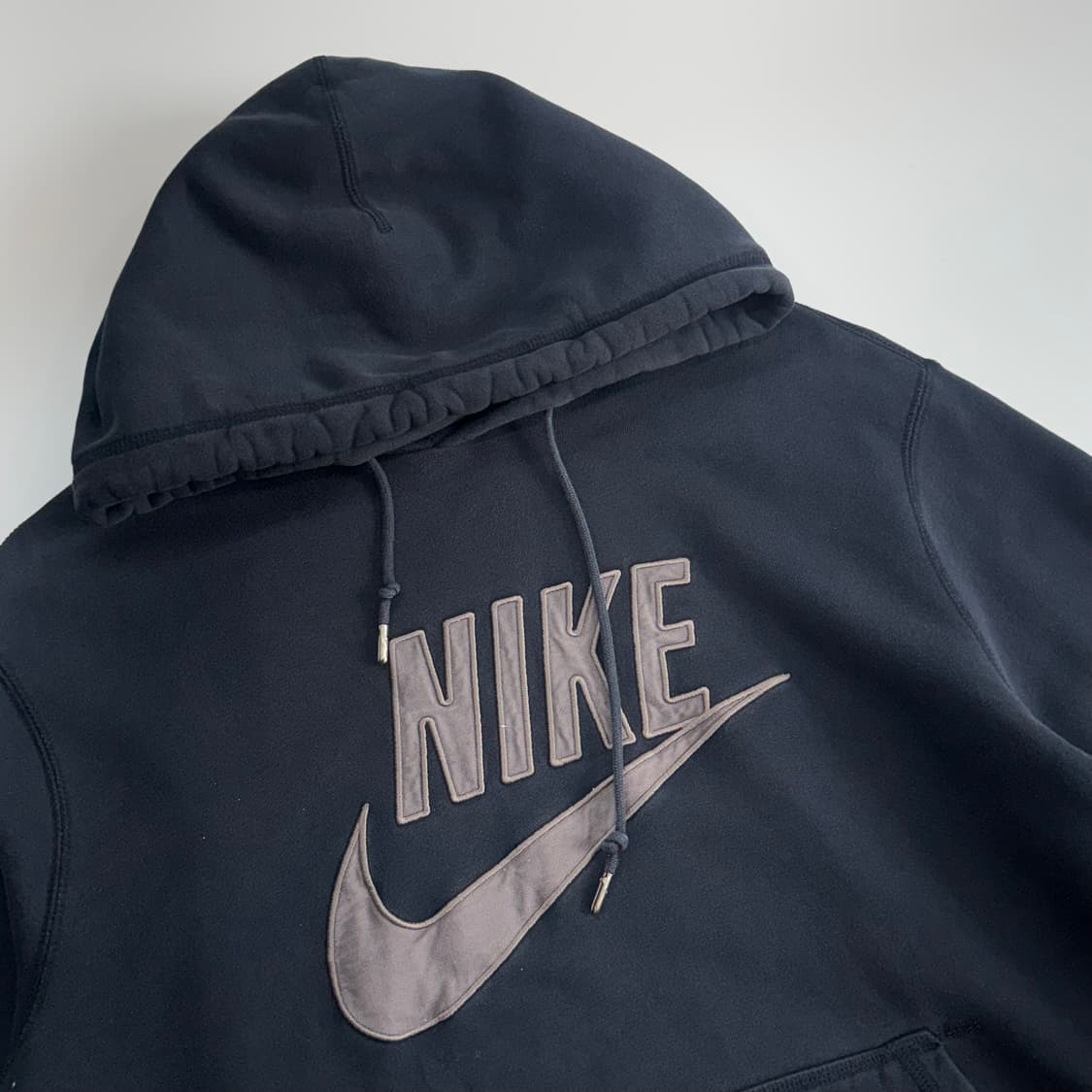 Nike 나이키 그레이 로고 네이비 후드티 상품이미지4