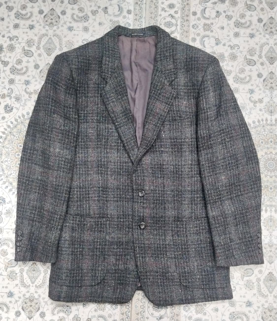 MARCIANO 잉글랜드 체크무늬 트위드 울 자켓 (100-103) 상품이미지1