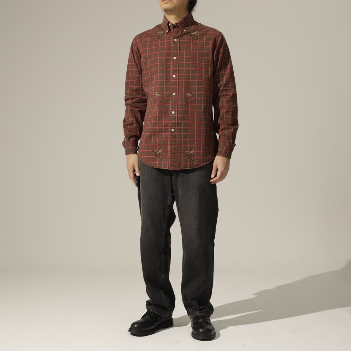 폴로 랄프로렌 꿩 프린팅 체크 셔츠 상품이미지6