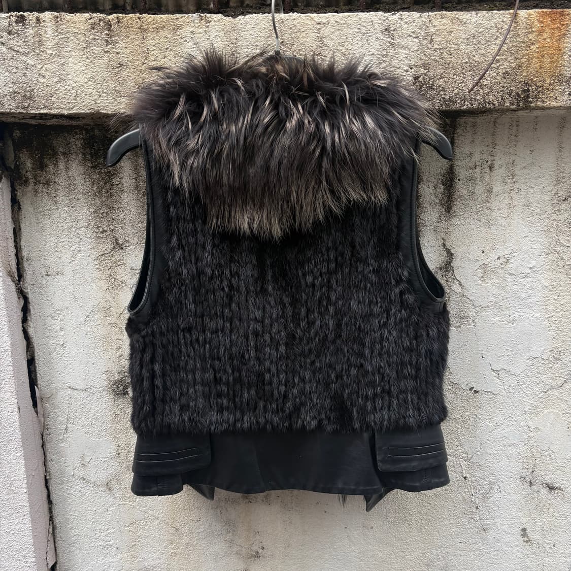 밍크 라쿤 빈티지 퍼조끼  상품이미지5