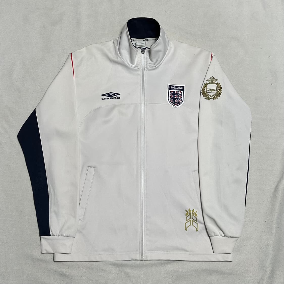 M 엄브로 잉글랜드 화이트 트랙탑 상품이미지2