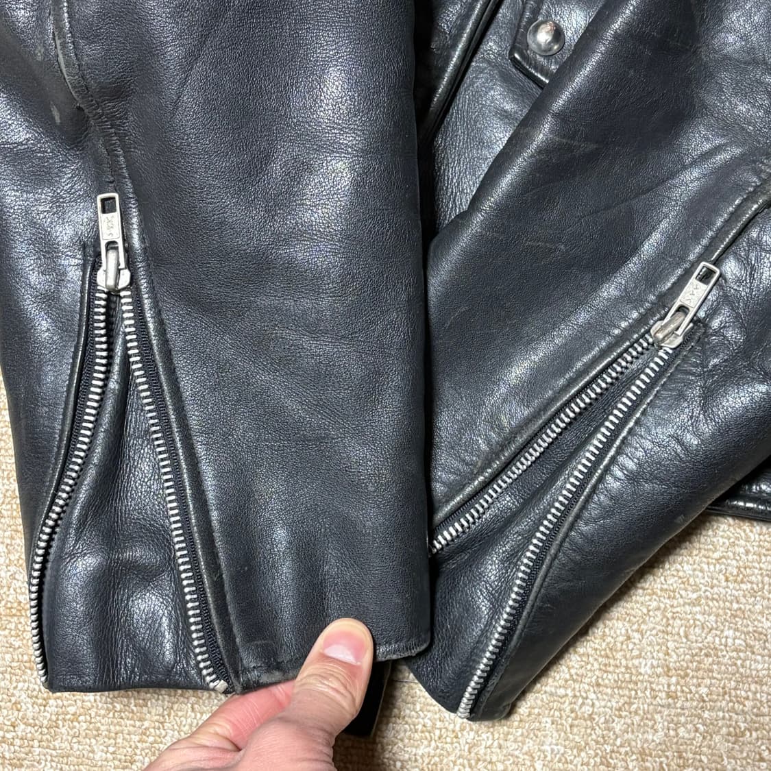 할리데이비슨 스터드 스컬 라이더 레더자켓 40 상품이미지5