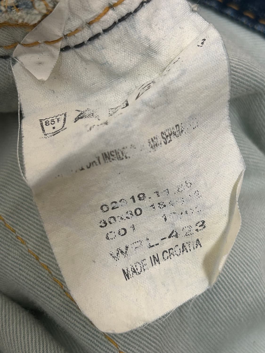 00s 빈티지 리바이스 레드 신치백 데님팬츠 상품이미지7