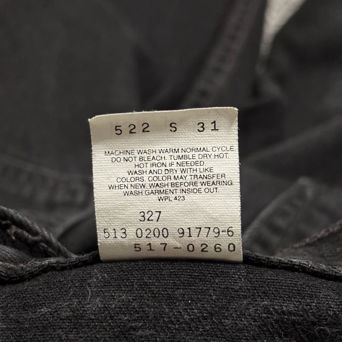 00s 빈티지 리바이스 517 블랙 허리39.5cm 상품이미지8