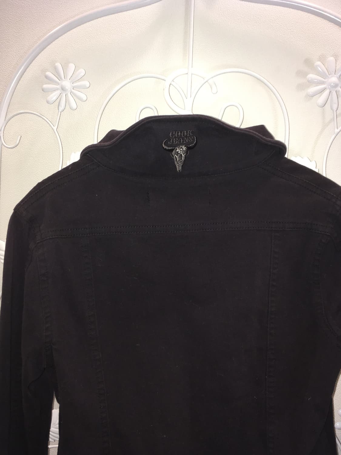 jpn vintage y2k navy button crop jacket 상품이미지5