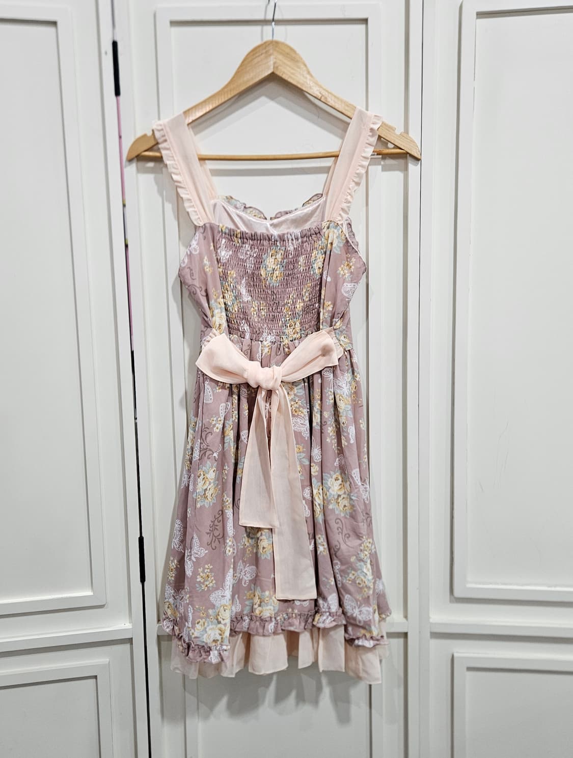 엑시즈팜(Axes Femme) 로즈 버터플라이 프릴 원피스 상품이미지6