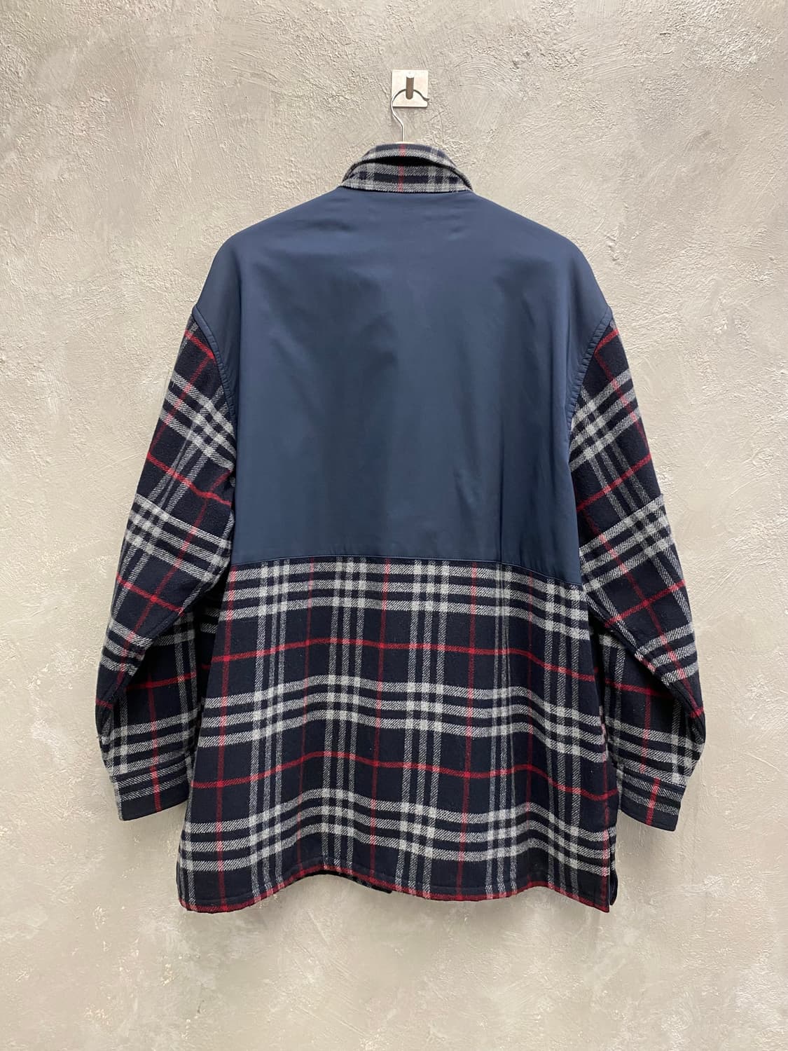 [105] 90s Faconnable 파소나블 아카이브 체크 집업 자켓 상품이미지4