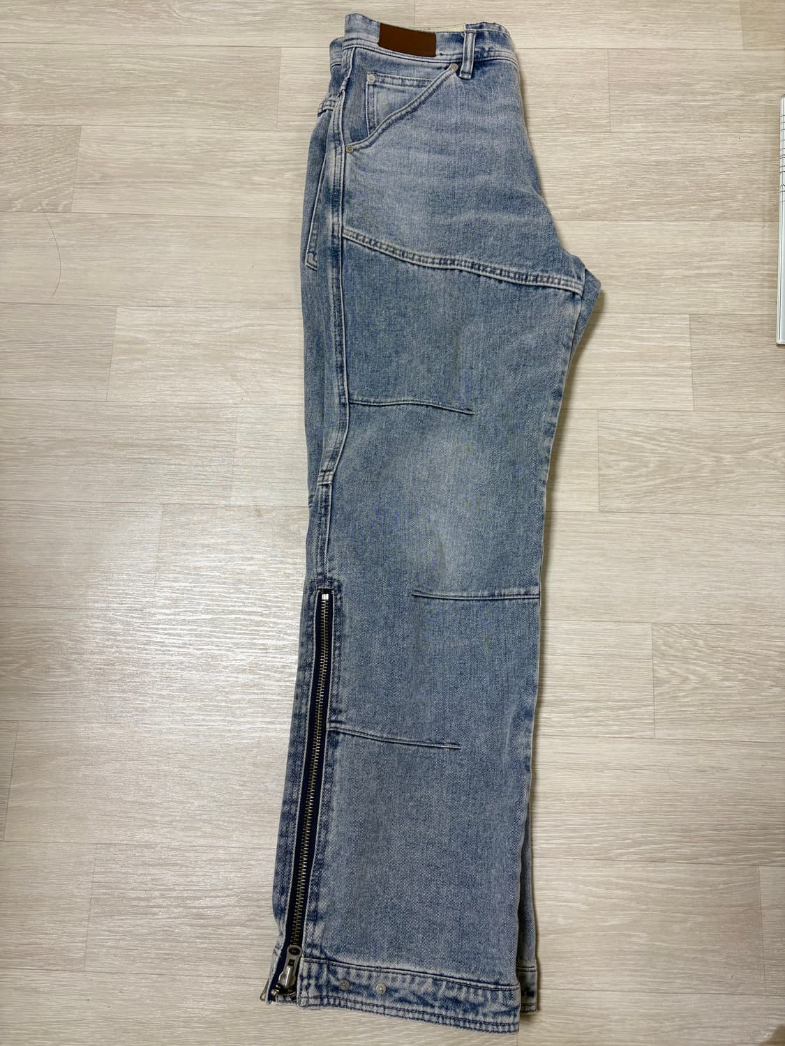 앤더슨벨 블리치 워시드 지퍼 진 상품이미지3