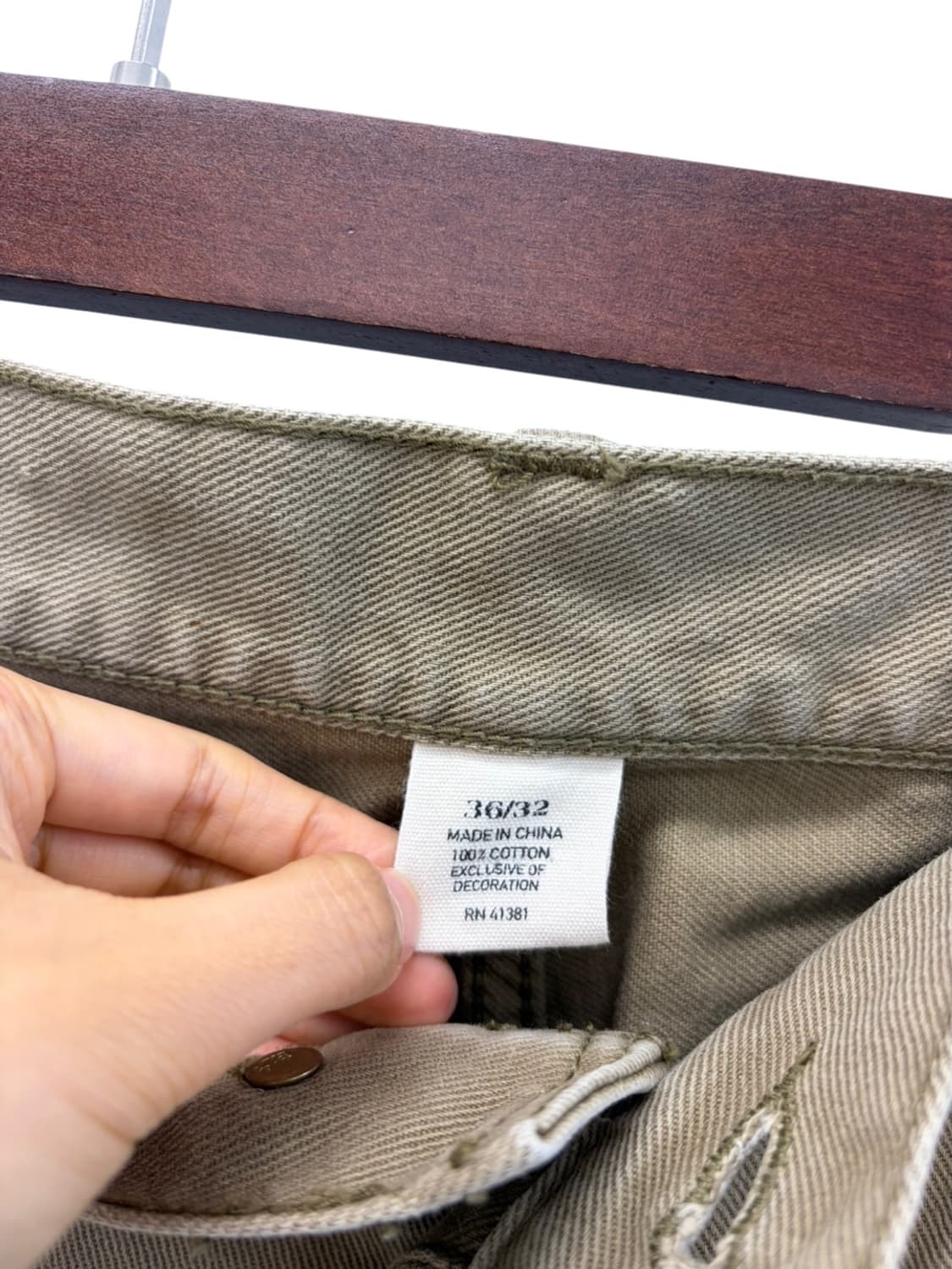 00년대 폴로 면바지 코튼팬츠 카키베이지 (36) 상품이미지9