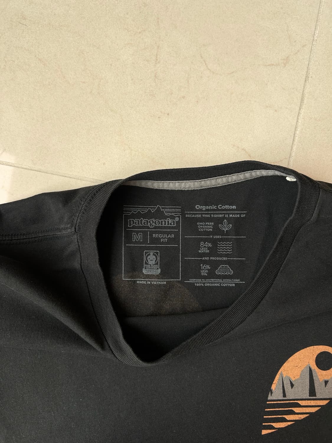 파타고니아 남성 반팔 티셔츠 블랙 M 상품이미지5