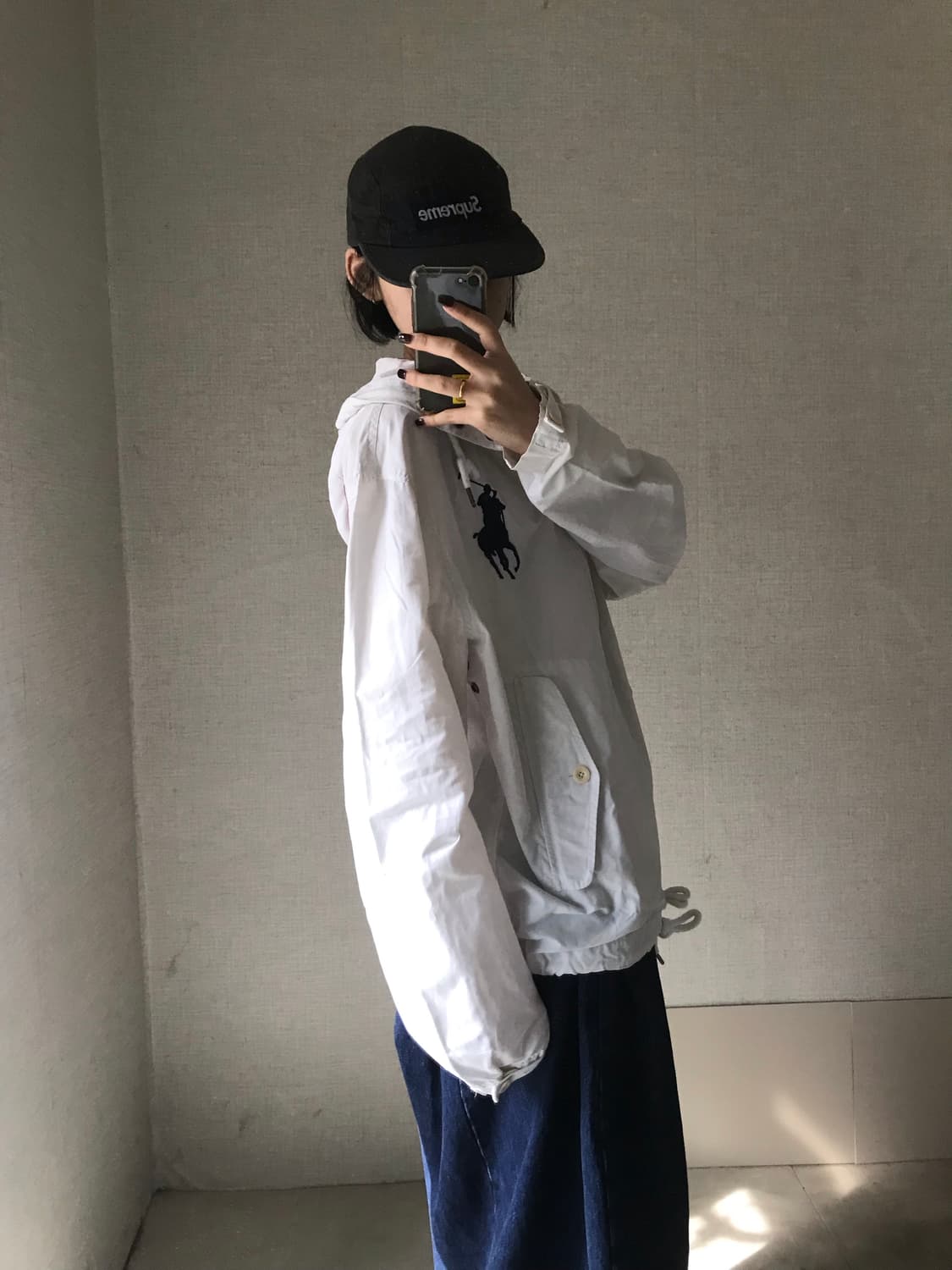 폴로 브리튼 빅포니 화이트 후드 자켓 상품이미지5