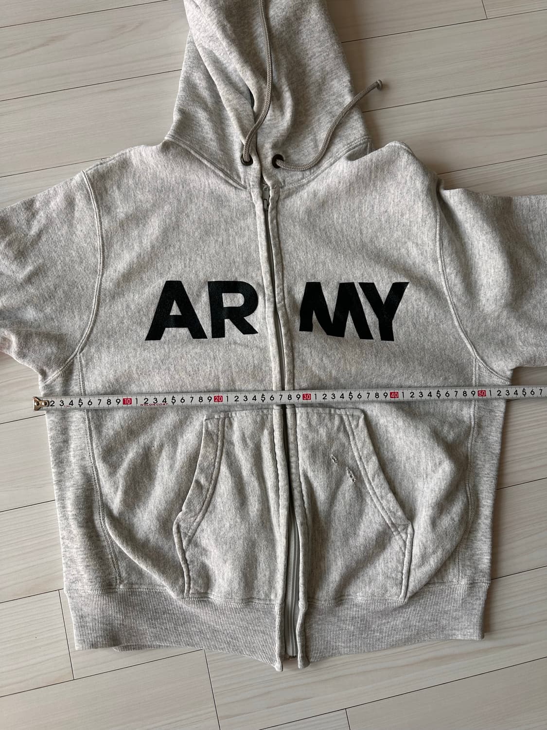 빈티지 ARMY 아미 후드 집업 짚업 PUF 미듐사이즈 상품이미지6