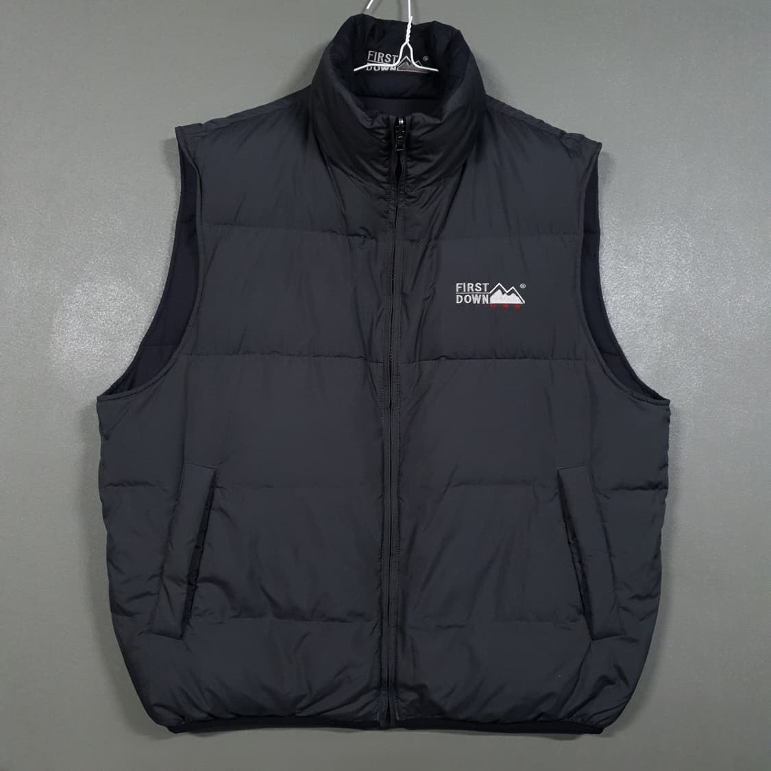 실측 2XL) 퍼스트다운 양면 리버서블 다운 조끼 패딩 베스트 검회 상품이미지1