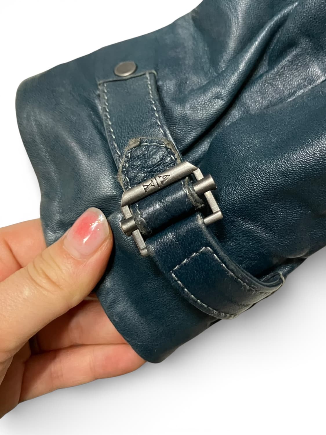 아르마니 익스체인지 투톤 가죽 자켓 M 상품이미지7