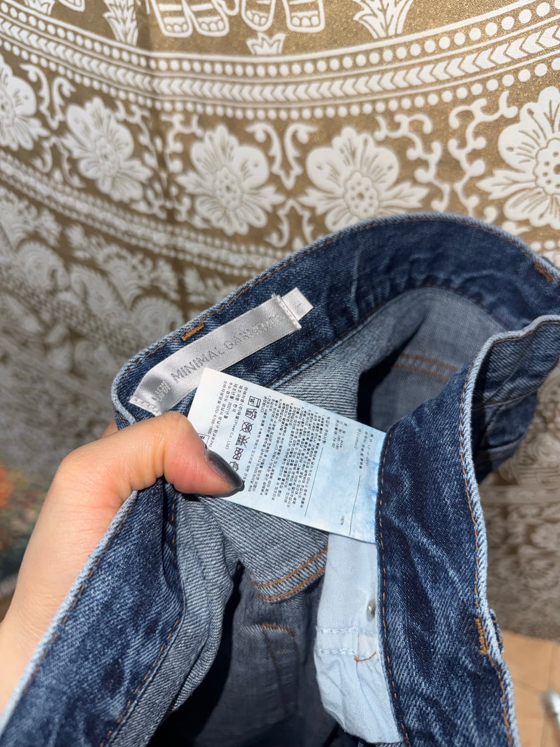 라이풀 절개 디테일 데님팬츠  상품이미지8